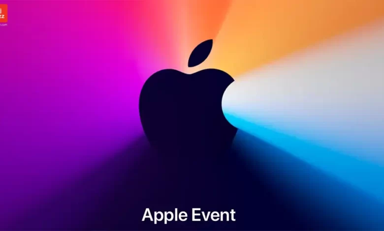 Apple Logo on Bright Color Background