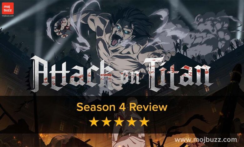 Attack on Titan Season 4 poster the Attack Titan attacking scene