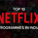 Top 10 Netflix Programmes written on a banner