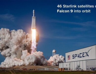 46 starlink satellites on falcon 9 launched into orbit