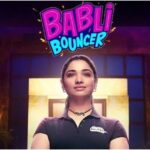 A girl standing movie poster of Babli Bouncer movie download