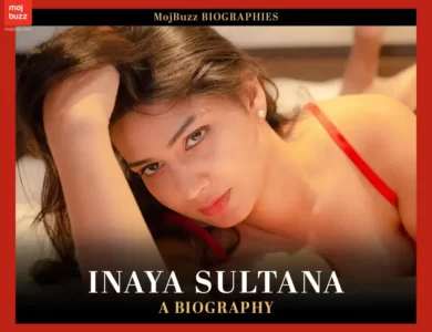 A woman (Inaya Sultana) laying on bed