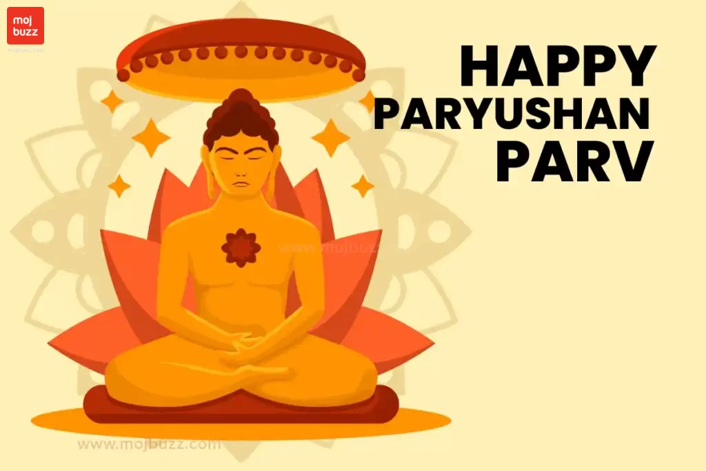 Paryushan seating in Meditation Position Paryushan Prava