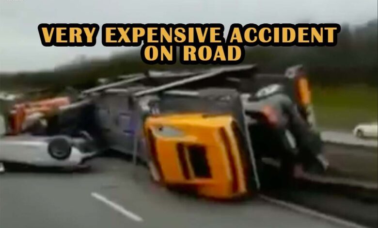 Expensive Accident! Brand-new Ferrari Cars Trashed on Road!
