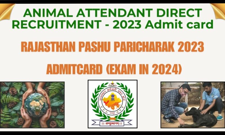 Rajasthan Pashu Paricharak 2023